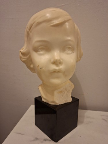 Buste sculpture enfant jeune - sculpture,