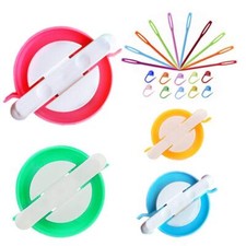 Pompom Maker Kits Pom pom Knitting Loom Kit Fluff Ball Weaver Needle Craft DI...