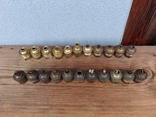 Lot douille ancienne laiton
