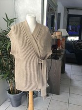 Gilet sans manches ZARA taille S/M beige marron Neuf