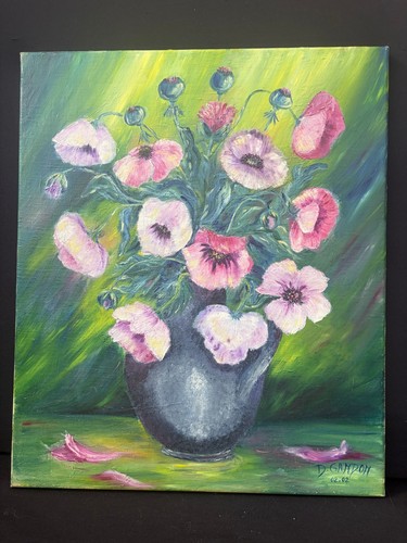 Tableau peinture huile sur - peinture,