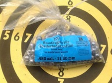 Lot de balles rondes de marque H&N en 450 et Pedersoli en 451.