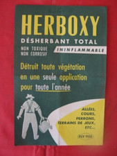 ++"0755" ADVERTISING PAPER HERBOXY TOTAL WEEDKILLER FLY-TOX
