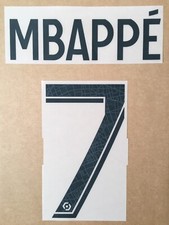 flocage officiel psg Mbappe 7