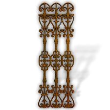 Treillis clôture balcon balustrade 86cm fenêtre fer rouille style antique