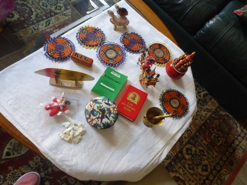 Lot objets brocante boite - lot,