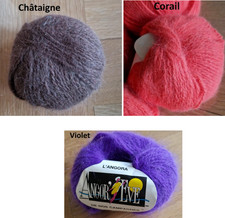 Pelote laine 70% angora et 30%