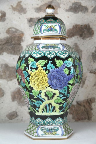 Xxe grand vase couvert potiche - vase,