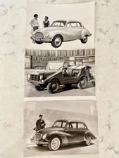 DKW  1957 Coupe, Munga Cross Country, Sedan ORIGINAL PRESS 5x7 PHOTO'S Lot of 3