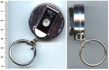 Vintage: Retractable Steel Keychain, with Belt Clip