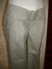 Pantalon court pantacourt grossesse NOPPIES MATERNITE XS 34 36 coton BEIGE PG11