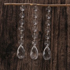 20 Acrylic Crystal Octagon Bead Hanging Strand Manzanita Tree Wedding Decoration
