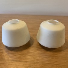 Pair of vintage opaline lamp glass tulips ref GBN 