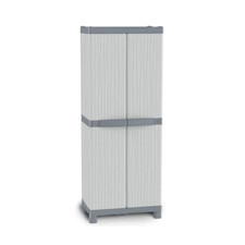 Terry Armoire Vague Avec 2 Ante 4 Étagères CM 70x44x181h Résine Antichoc