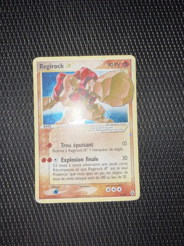 Carte pokémon regirock - regirock, star