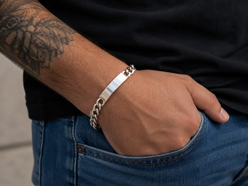 Gourmette homme argent 925neuf - homme,
