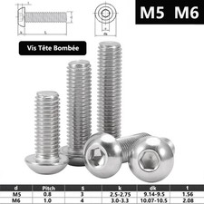 Vis Tête Bombée BHC , Inox