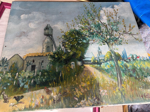 Peinture ancienne huile sur - ancienne,