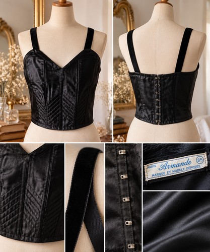 Vintage armande black - armande, satin