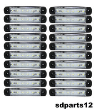 20 Feux de Gabarit Blanc 12V