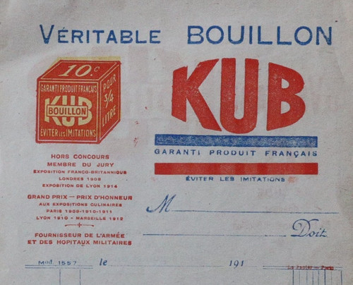 Facture paris 1910 véritable - facture,