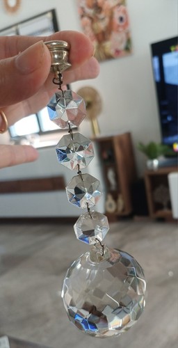 Lustre cristal transparent