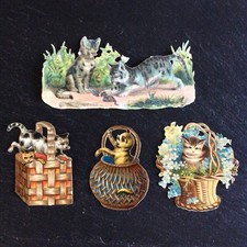 Anciens Chromos Lot de 4