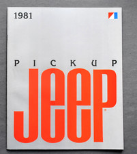 ORIGINAL 1981 JEEP PICKUP SALES BROCHURE CATALOG ~ 12 PAGES ~ 9.5" X 11"