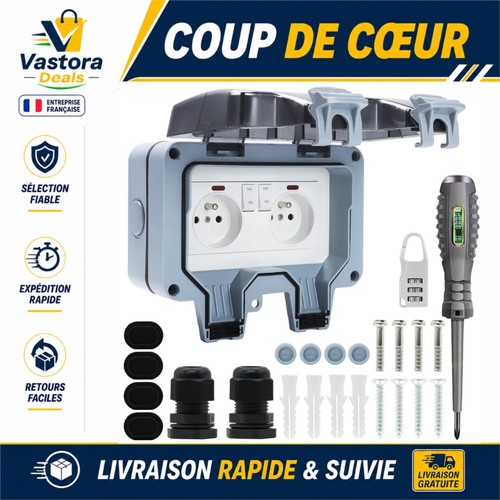 Prise exterieure etanche - exterieure,