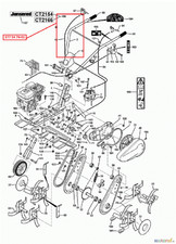 Câble d'embrayage (ORIGINE) JONSERED CT2154. référence : 577 54 74-01