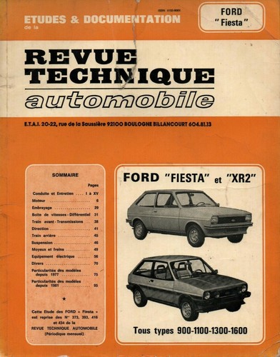Revue technique automobile - revue,