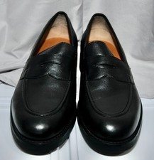 Polo Ralph Lauren Dustan Leather Slip-On Loafers Black Size 11D