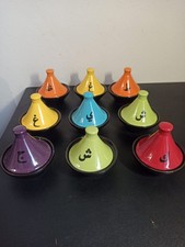 Lot de 9 petits tajines