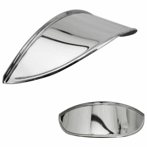 Visiere phare chrome - chrome, rond