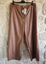 Pantalon marron imitation cuir marque Mat Fashion (jr)