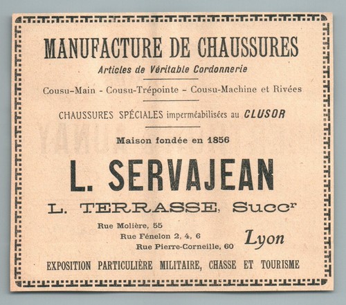 1916 servajean terrasse lyon - servajean,
