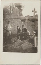 rare German photo card latrines donerbalken thunder beam