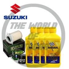 Set Entretien Bardahl XTM 10W40 Filtre à Huile Air Suzuki GSX 750 X Moto Suzuki