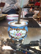 Antique filoge nib with feather