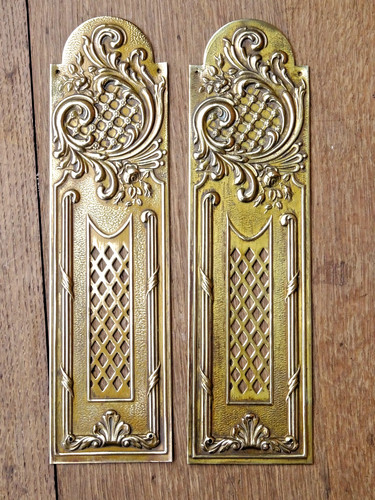 Paire anciennes plaques de - paire,