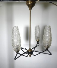 lustre 1960 structure fer noir