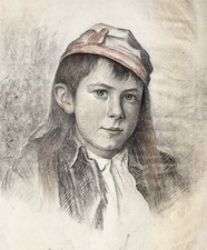 Dessin Ancien Fusain Sanguine