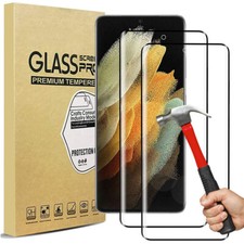 Verre Trempé 3D Intégrale pour Samsung S25 S24 S23 S22 Ultra S21 Plus S20 S10 S9