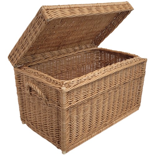 Coffre osier 70cm avec - coffre,