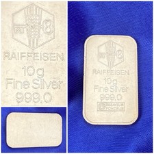 Lingot argent Pur Raiffeisen