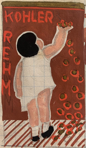 Rare dessin gouache - rare, projet