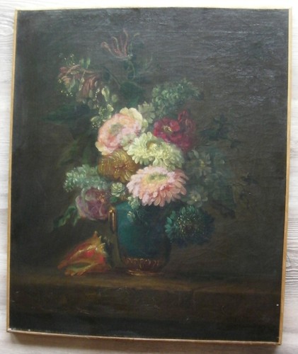 Huile sur toile - , école