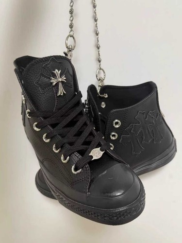 Custom chrome hearts converse - hearts,