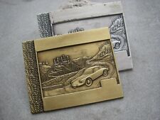 ultrarare pair of blank PORSCHE RALLYE AUTOMOBILE CLUB Car Badges for engravings