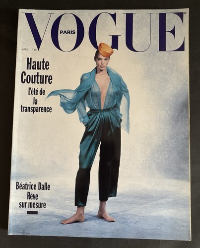 Revue vogue paris mars 1989 - vogue-paris, /